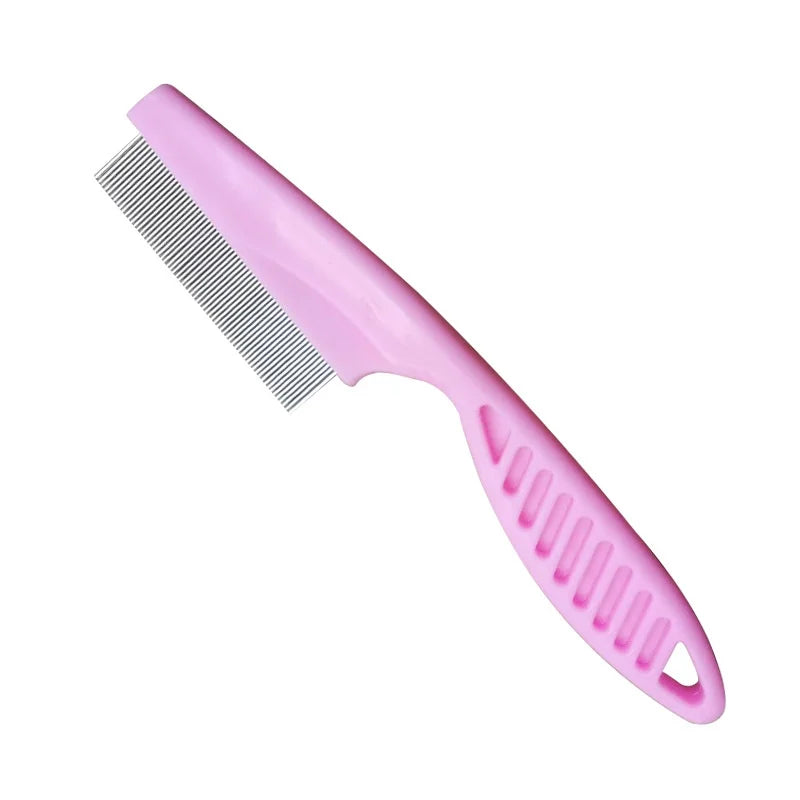 Comb Dog Cat Hair Removal Brush Stainless Steel Dense Teeth Inline Comb Portable Pet Universal Grooming Cleaning Supplies