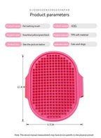 Pet Bath Silicone Comb Soft Rubber Dog Cat Brush Massage Hair Remover Pet Supplies Dog Grooming Wash Cleaning Equipment
