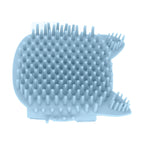 Cat Corner Self Groomer Soft Silicone Massage Cat Itch Board with Catnip for Cats Kittens Dogs Puppies Meditation Blue