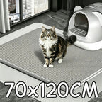 Cat Litter Mat Large Size Waterproof Toilet Cat Trapping Mat Non Slip Double Layer Cats Litter Box Pad Pet Product