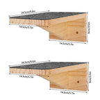 Wall Cat Climbing Shelves Cat Tree Tower Hammock Perches Ladder Solid Wood Steps for Cats Activity Indoor Pet Wall Furniture