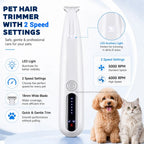 New type of dog paw trimmer with travel lock function fully waterproof pet hair trimmer with LED display screen cat hair trimmer