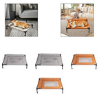 Elevated Pet Bed Multifunctional Outdoor Spacious Heavy Duty Easy Clean Comfortable Indoor Pet Supplies Accessory Metal Frame