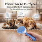 Bioline Pet Dog Brush Cat Comb Self Cleaning Pet Hair Remover Brush For Dogs Cats Grooming Tools Pets Dematting Comb Dogs Supply