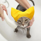 Cat Shower CapAdjustable Pet Grooming Hat Waterproof Bathing Hat with Ear Cover Cat Bathing Raining Cap
