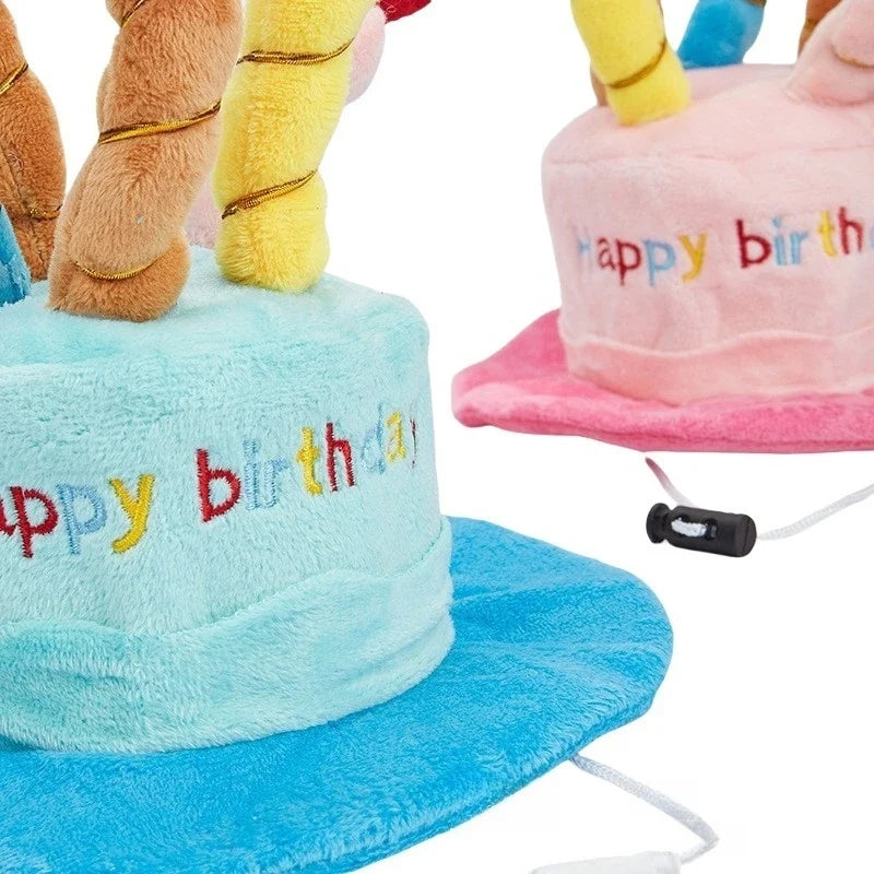 Pet Dog Hat for Birthday Party Adjustable Dog Hats Cat Cap Dog Accessories Dog Costumes Puppy Grooming Dress Up Hat Pet Supplies