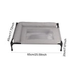 Elevated Pet Bed Multifunctional Outdoor Spacious Heavy Duty Easy Clean Comfortable Indoor Pet Supplies Accessory Metal Frame