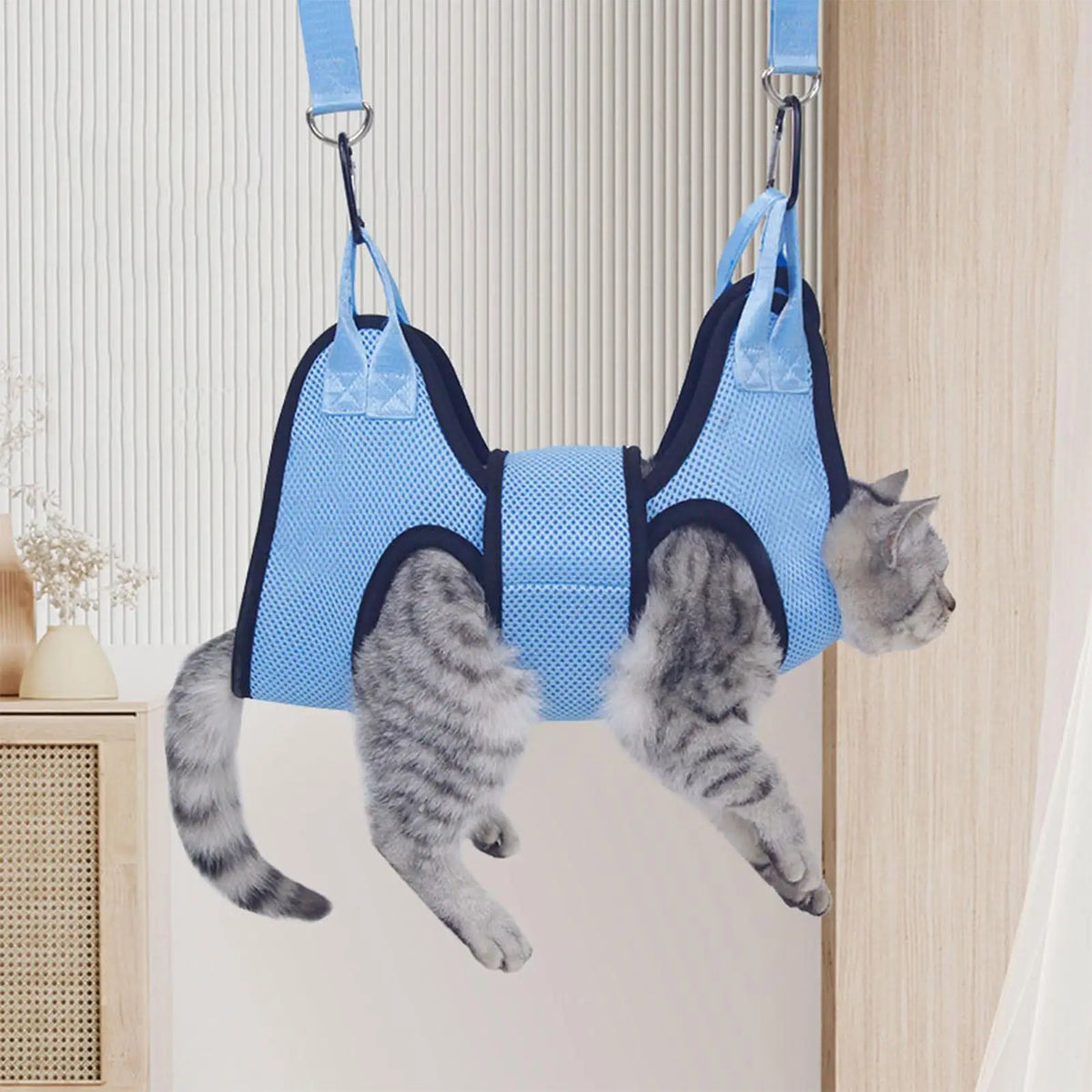 Pet Grooming Hammock With Security Strap Anti Scratch Pet Nail Trimming pet Hammock Beauty Hanging Pet Supplies For Dogs Cats