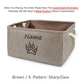 Basket Toys Dog Paw Personalized Pet Toy Storage Box For Clothes Custom Cat Product With Name Dog