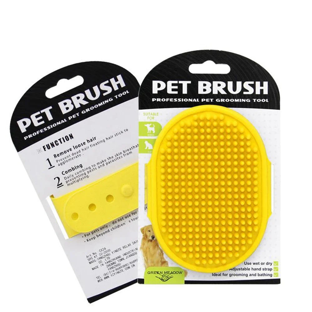 Pet Cleaning Brush Dog Cats Bath Soft Rubber Silicone Massage Gloves Comb Hair Remover Wash Grooming Cleaning Washing Supplies
