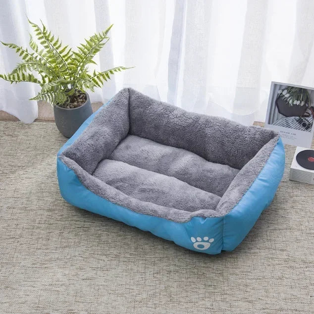 Large Square Nest S-3XL Pet Large Dog Bed for Small Medium Dogs Soft Fleece Nest Big Dog Sofa Bed Winter Warm Cat House for Pet