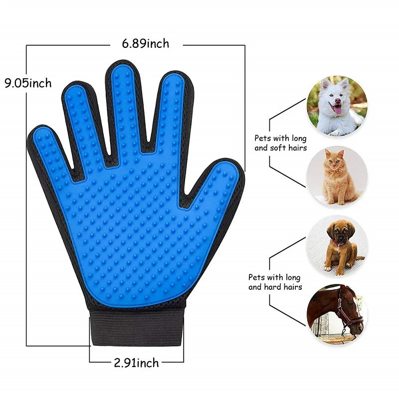 Cat Grooming Glove Pet Cat Comb Bathing Brush for Cats Hair Removal Massage Brush Soft Bristles Pet Grooming Cleaning Supplies