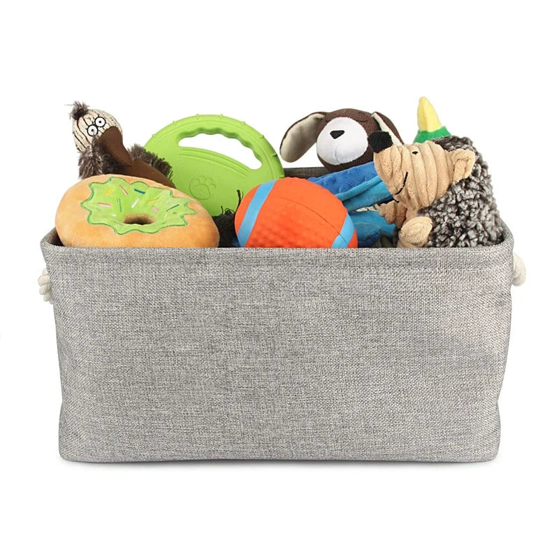 Basket Toys Dog Paw Personalized Pet Toy Storage Box For Clothes Custom Cat Product With Name Dog