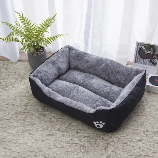 Large Square Nest S-3XL Pet Large Dog Bed for Small Medium Dogs Soft Fleece Nest Big Dog Sofa Bed Winter Warm Cat House for Pet