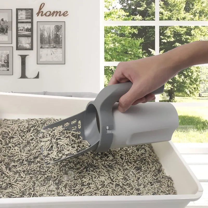 Cat Litter Shovel Scoop One-Piece Filters Removable Portable Commode Picker Cat Litter Box Cleaning Supplies Pet Accessories