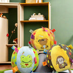 Plush Dog Vocal Toy Ball Funny Interactive Pet Toys with Bells Cleaning Tooth Chew Toy For Small Large Dogs Cats Puppy Products