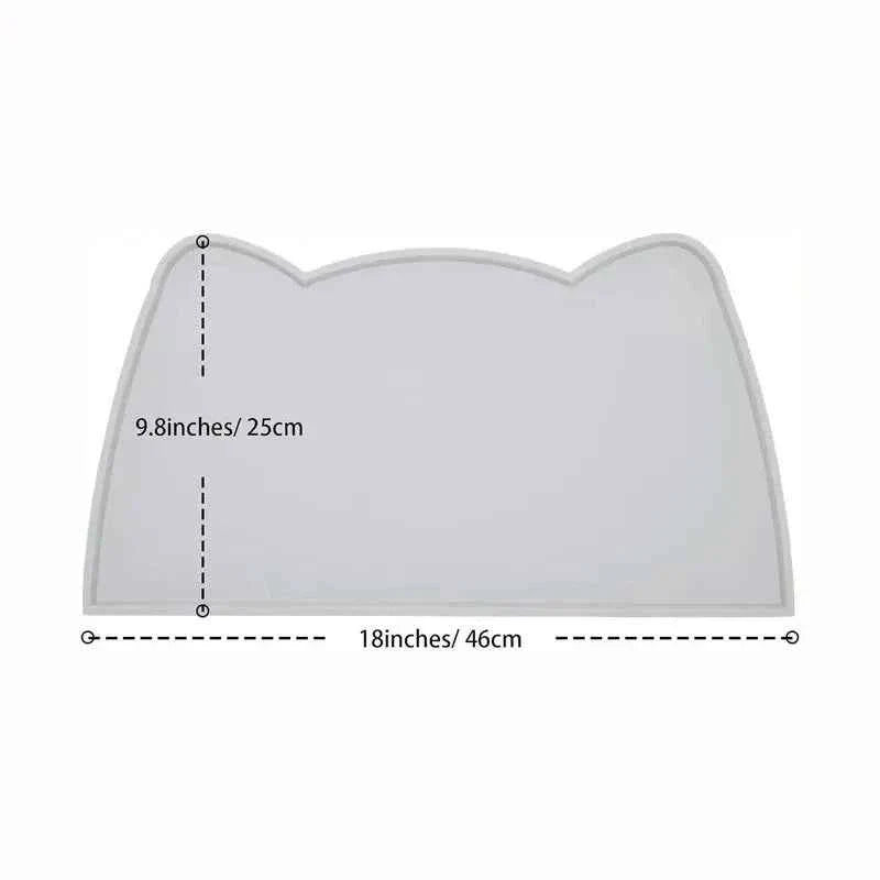 Silicone Pet Feeding Mat – Waterproof & Non-Slip Dog Bowl Mat