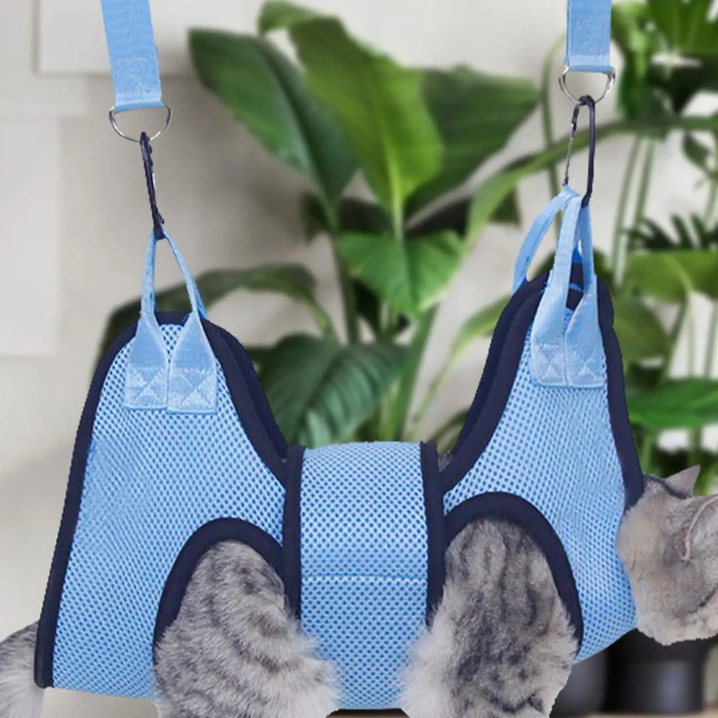 Pet Grooming Hammock With Security Strap Anti Scratch Pet Nail Trimming pet Hammock Beauty Hanging Pet Supplies For Dogs Cats