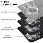 Pet Feeding Dropshipping Pet Placemat for Food and Water Bowl, with Waterproof Rubber Backing, Quick Dry Water Mat for Dog Cat