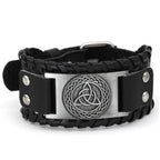 Trendy Viking Bracelet Nordic Rune Compass God Bird Charm Men's Bracelet New Fashion Leather Woven Jewelry Accessorie Party Gift
