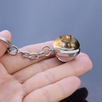 Horse Pattern Keychains White Brown Horse Racing Double Sided Glass Ball Pendant Key Chain Fashion Animal Jewelry Keyring Gift