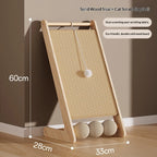 Vertical Sisal Cat Scratcher Durable Non Shedding Scratch Board Cat Toy Home Living Room Bedroom Office Cat Condo Cat Tree House