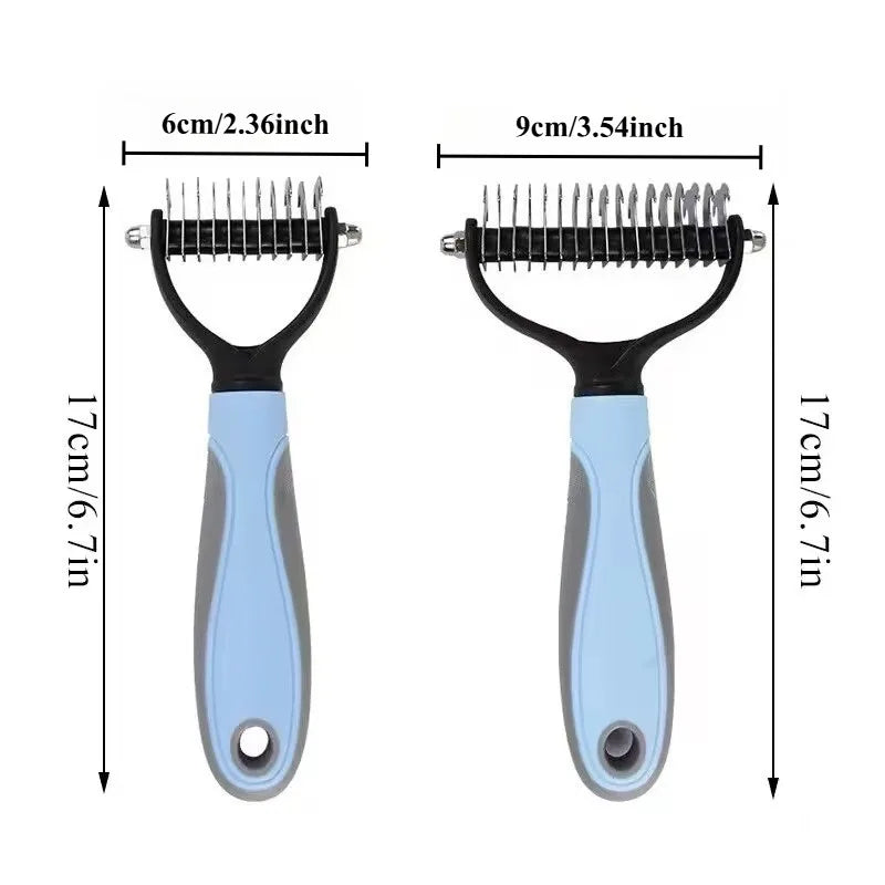 Professional Pet Deshedding Brush Dog Hair Remover Pet Fur Knot Cutter Puppy Cat Comb Brushes Dogs Grooming Shedding Supplies