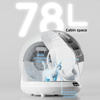 The self-cleaning cat litter box is equipped with control functions and supports 2.4G unlimited network connection,cat supplies