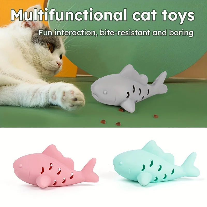 1pc Interactive Cat & Dog Toy - Durable Bite-Resistant Design, Hiding Food & Grinding Teeth Entertainment for Small Pets