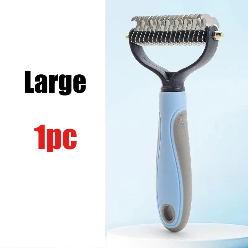 Professional Pet Deshedding Brush Dog Hair Remover Pet Fur Knot Cutter Puppy Cat Comb Brushes Dogs Grooming Shedding Supplies
