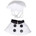 Dog Chef Hat Outfit Halloween Cosplay Costume Pet Clothes For Party Dress Up Fun