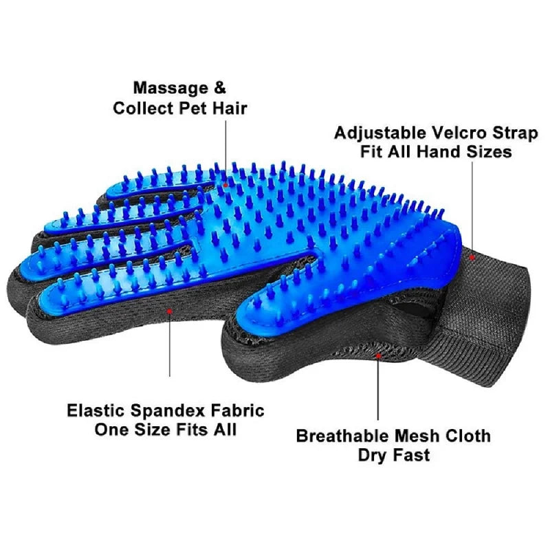Cat Grooming Glove Pet Cat Comb Bathing Brush for Cats Hair Removal Massage Brush Soft Bristles Pet Grooming Cleaning Supplies