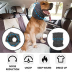 Dog Grooming Earmuff Warm Headband Ear Cover Neck Hat Noise Cancel Scarf Collar Soundproof Anxiety Pet Bath Quiet Dry HeadSleeve
