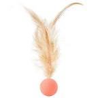 Funny Cat Elastic Ball Toy Interactive Balls Pet Supplies Feather Football Toys Dog Playthings Kitten