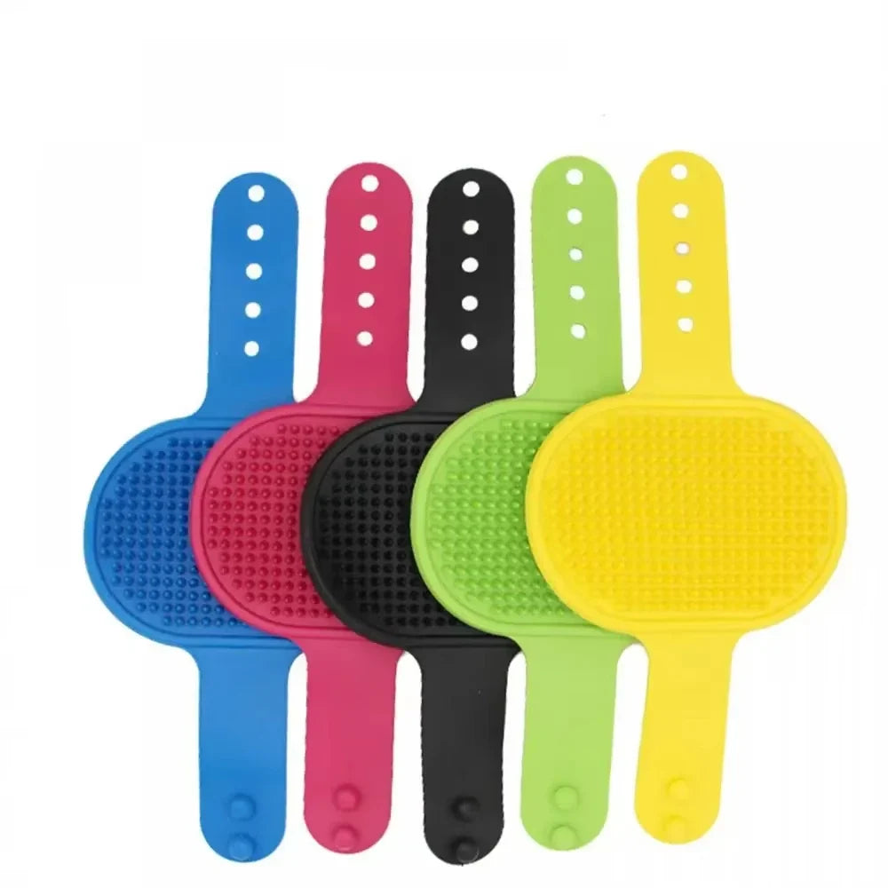 Pet Bath Silicone Comb Soft Rubber Dog Cat Brush Massage Hair Remover Pet Supplies Dog Grooming Wash Cleaning Equipment