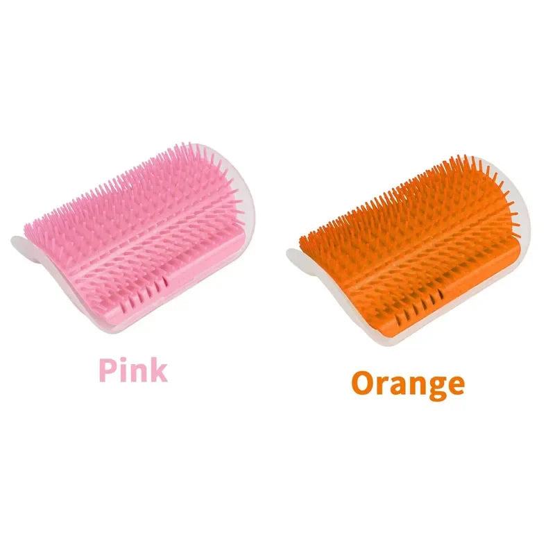 1-4Pcs Pet Cat Wall Corner Brush Comb Cat Playing Toy Massager With A Tickling Comb Soft Cat Self Groomer Pet Grooming Supplies