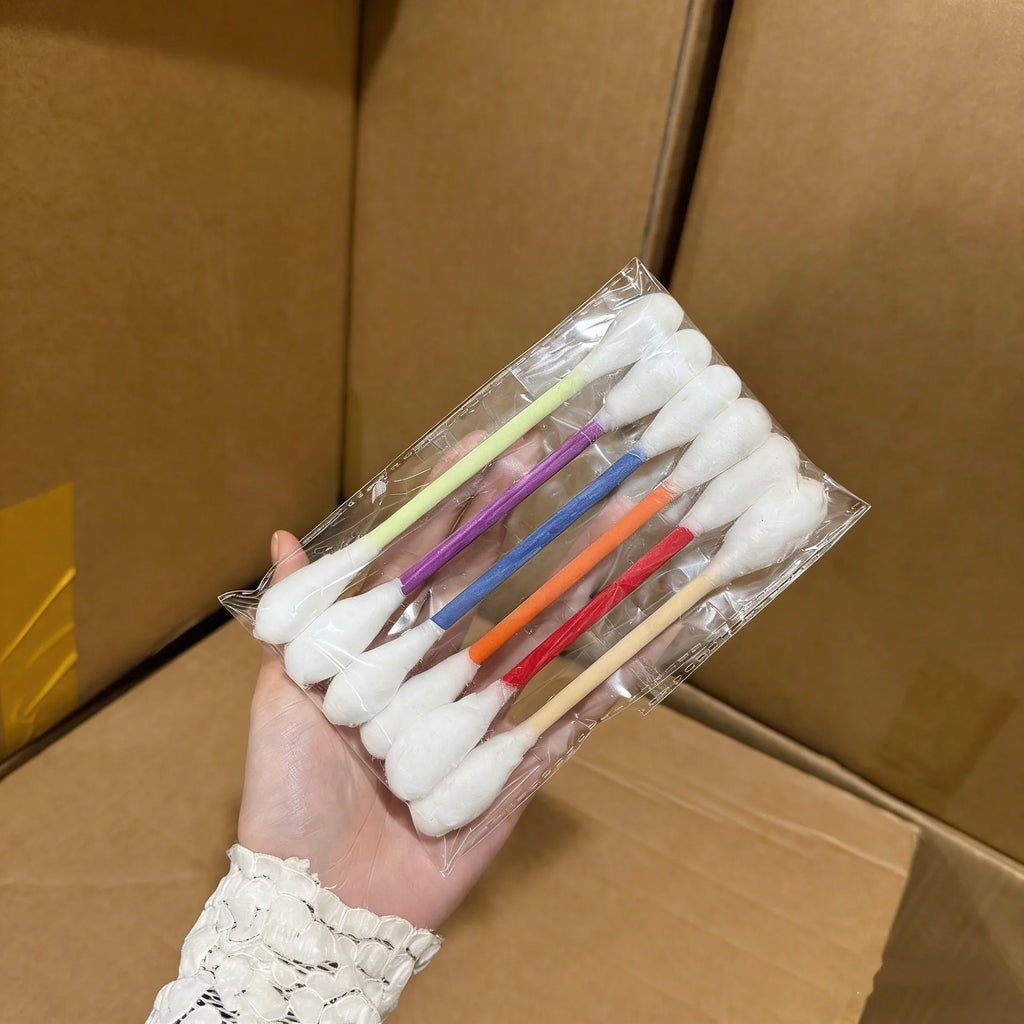 6Pcs Creative Large Cotton Swab Shaped Catnip Toy Giant Kitten Grinding Biting Stick Teething Cleaning Chew Toys Pet Supplies