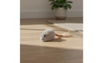 Rechargeable Feline Mouse Toy Feather Tail Interactive Feline Mouse Realistic Sound Obstacle Avoidance for Cats, Indoor