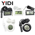 Mini LCD Digital Thermometer Hygrometer | Dual Probe Temperature Humidity Monitor