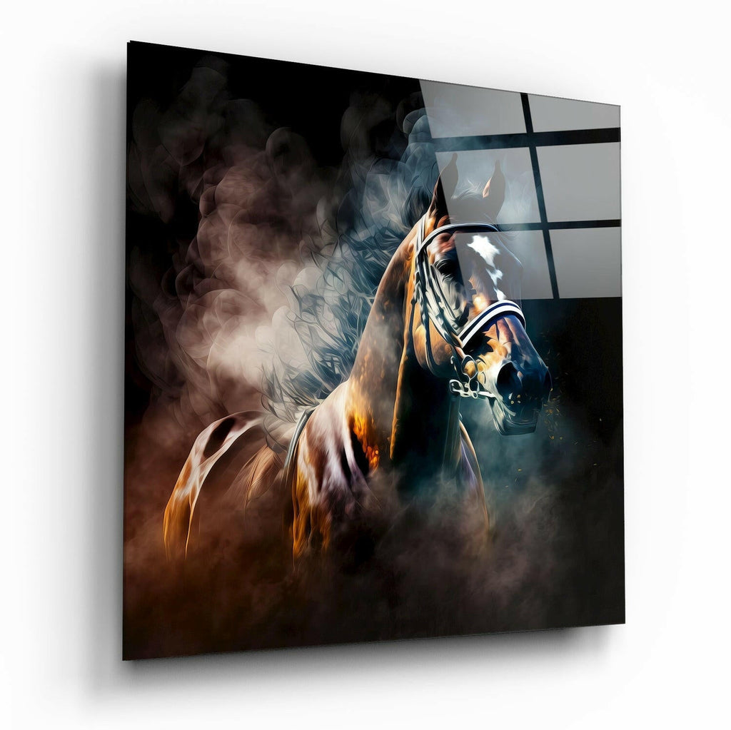 Horse Glass Wall Art  || Designers Collection