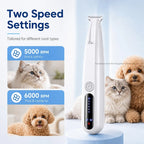 New type of dog paw trimmer with travel lock function fully waterproof pet hair trimmer with LED display screen cat hair trimmer