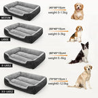 Large Square Nest S-3XL Pet Large Dog Bed for Small Medium Dogs Soft Fleece Nest Big Dog Sofa Bed Winter Warm Cat House for Pet
