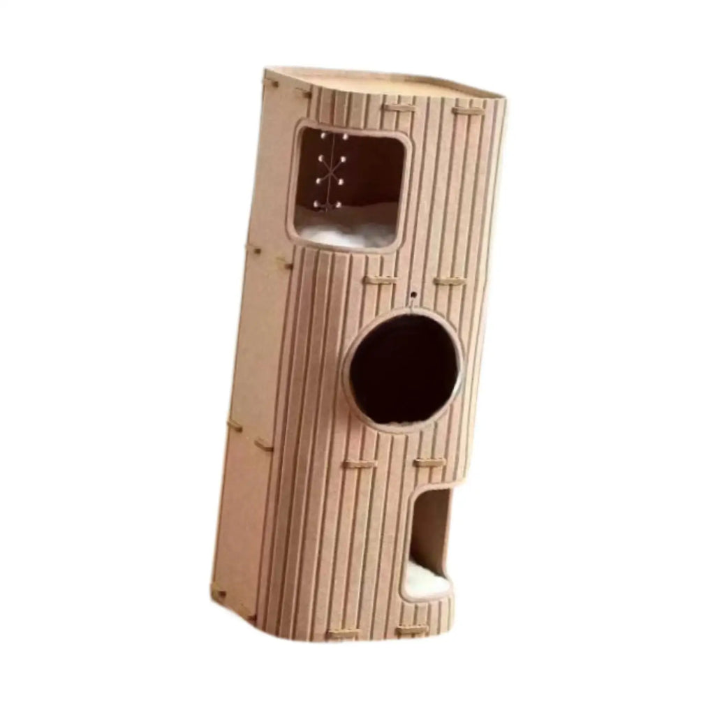 Creative Cat House Cat Tree Hideout Felt Scratch Resistant Sleeping Place Cosy Enclosed Climbing Cave Indoor Cats Scratch Post