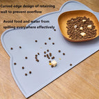 Dog Food Mat Non-Slip Leak Proof Pet Silicone Mat Food Bowl Pad Feeding Cushion for Cats Dogs Pet Accessories GDDM01