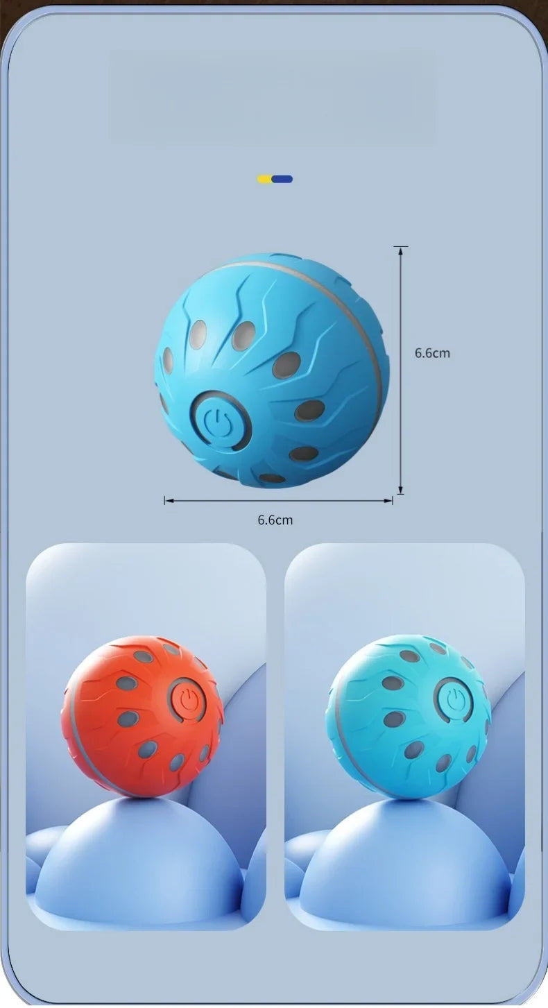 Interactive Smart Dog Ball Toy Electronic USB Powered Moving Bouncing Color Ball for Cats And Dogs Large Medium Size Pet Jumping