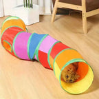 Foldable Cat Tunnel Toy – Breathable Indoor Play Tunnel for Cats