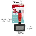 Bioline Pet Dog Brush Cat Comb Self Cleaning Pet Hair Remover Brush For Dogs Cats Grooming Tools Pets Dematting Comb Dogs Supply