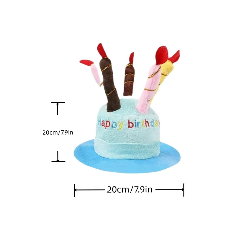 Pet Dog Hat for Birthday Party Adjustable Dog Hats Cat Cap Dog Accessories Dog Costumes Puppy Grooming Dress Up Hat Pet Supplies