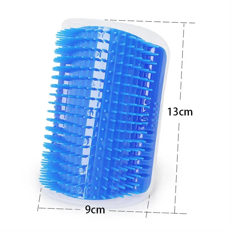 1-4Pcs Pet Cat Wall Corner Brush Comb Cat Playing Toy Massager With A Tickling Comb Soft Cat Self Groomer Pet Grooming Supplies