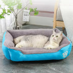 Large Square Nest S-3XL Pet Large Dog Bed for Small Medium Dogs Soft Fleece Nest Big Dog Sofa Bed Winter Warm Cat House for Pet